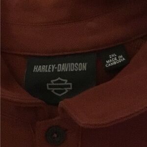 Harley-Davidson Men's Polo in Deep Rust